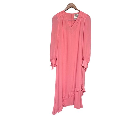Baum und Pferdgarten Size 6 36 Pink Pink Abbot Midi Dress Ruffles - Picture 13 of 14